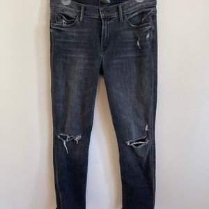 MOTHER Rascal Snippet Distressed Ankle Jean